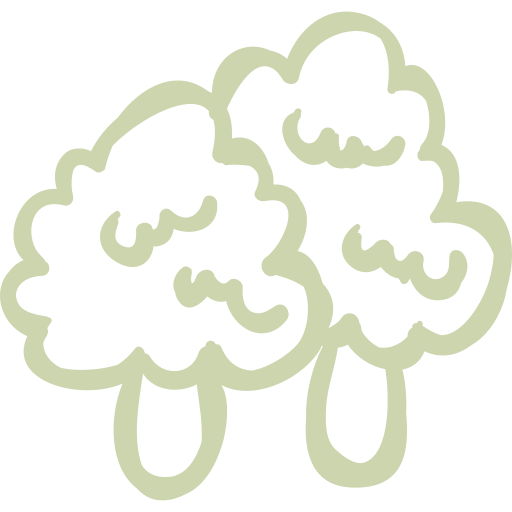 Icono de dos árboles juntos.